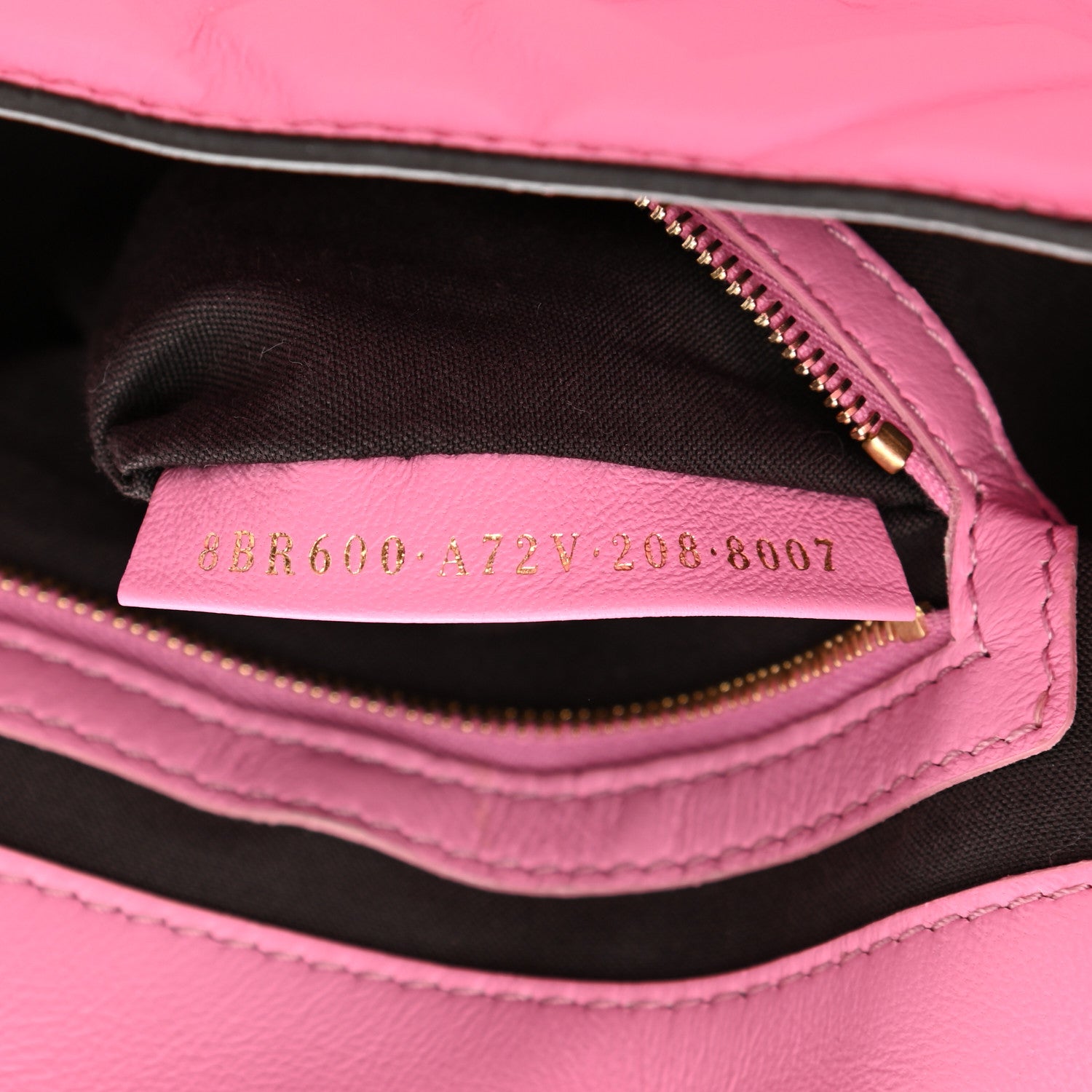 Fendi Nappa FF 1974 Embossed Baguette Lollypop 7 of 10