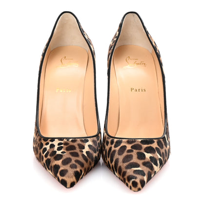 Christian Louboutin Pony Madagascar Kid Kate 100 Pumps 41 Brown Black 3 of 9