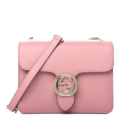 Gucci Dollar Calfskin Small Interlocking G Shoulder Bag Soft Pink 1 of 10