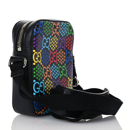 Gucci GG Supreme Monogram Psychedelic Messenger Bag Black 3 of 10