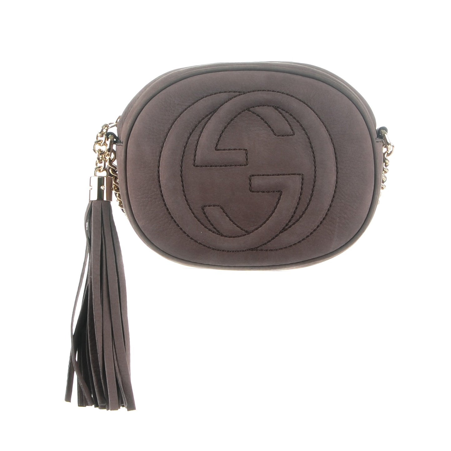 Vitello Range Mini Soho Chain Bag Grey Field