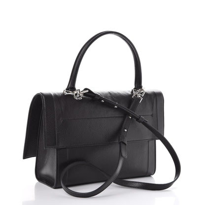 Givenchy Grained Calfskin Small Shark Lock Satchel Black 3 of 8