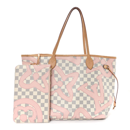 Louis Vuitton Damier Azur Tahitienne Neverfull MM 3 of 11