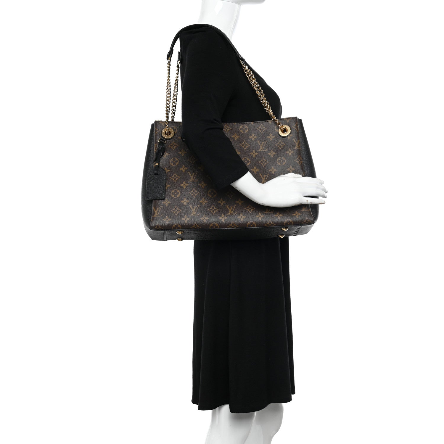 Louis Vuitton Monogram Surene MM Black 2 of 10