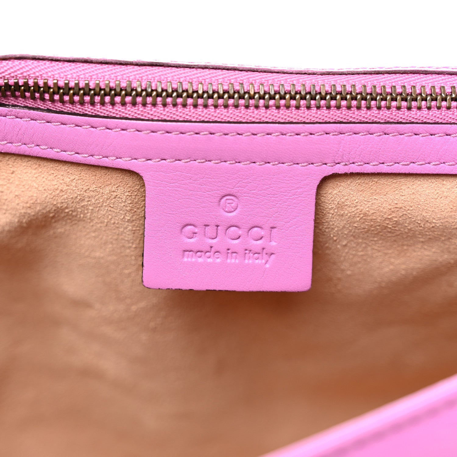 Gucci Calfskin Matelasse Medium GG Marmont Shoulder Bag Candy Mousse 6 of 11