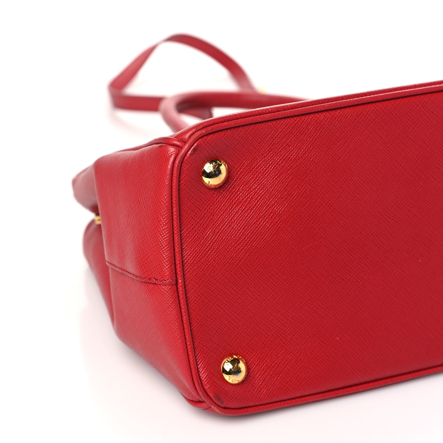 Saffiano Small Galleria Double Zip Tote Fuoco