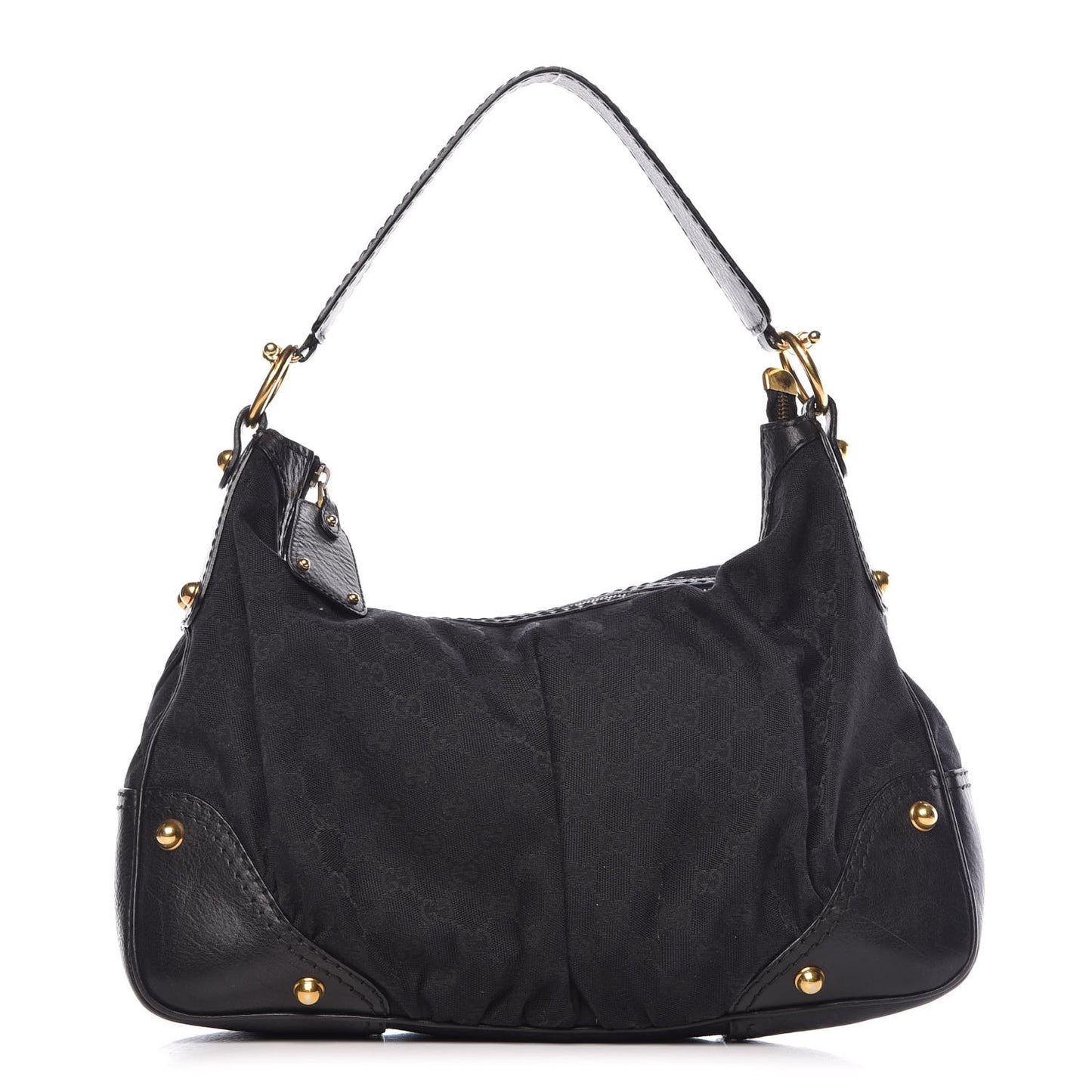 Monogram Medium Jockey Hobo Black