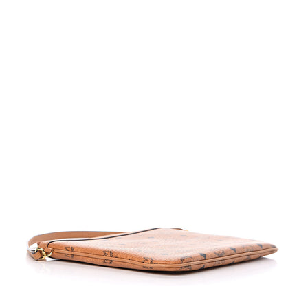 MCM Viseto Stark Wristlet Pouch Cognac 4 of 9