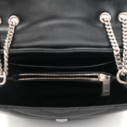 Saint Laurent Calfskin Y Quilted Monogram Small Loulou Chain Satchel Black 4 of 7
