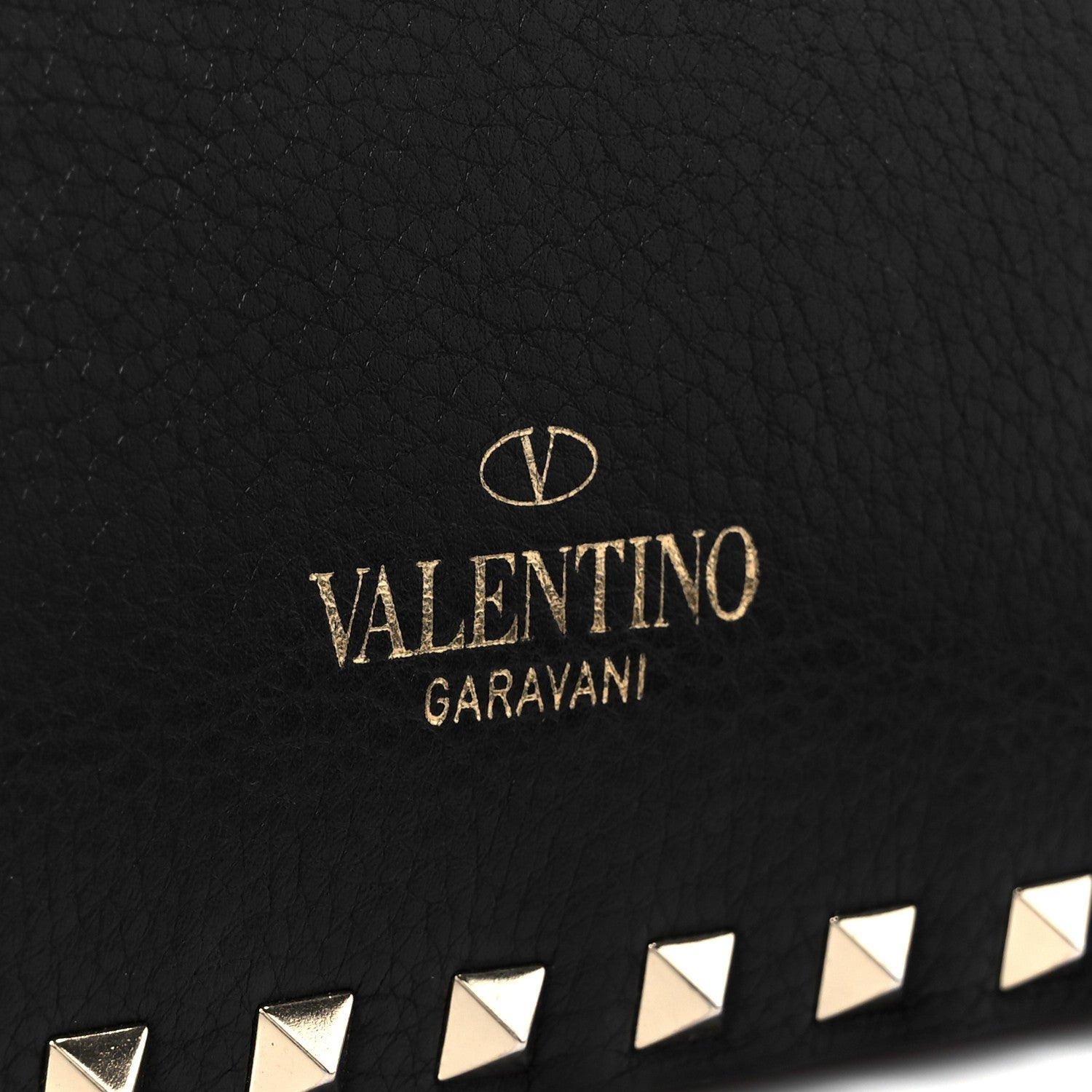 Valentino Garavani Pebbled Calfskin Small Rockstud Crossbody Flap Bag Black 7 of 10