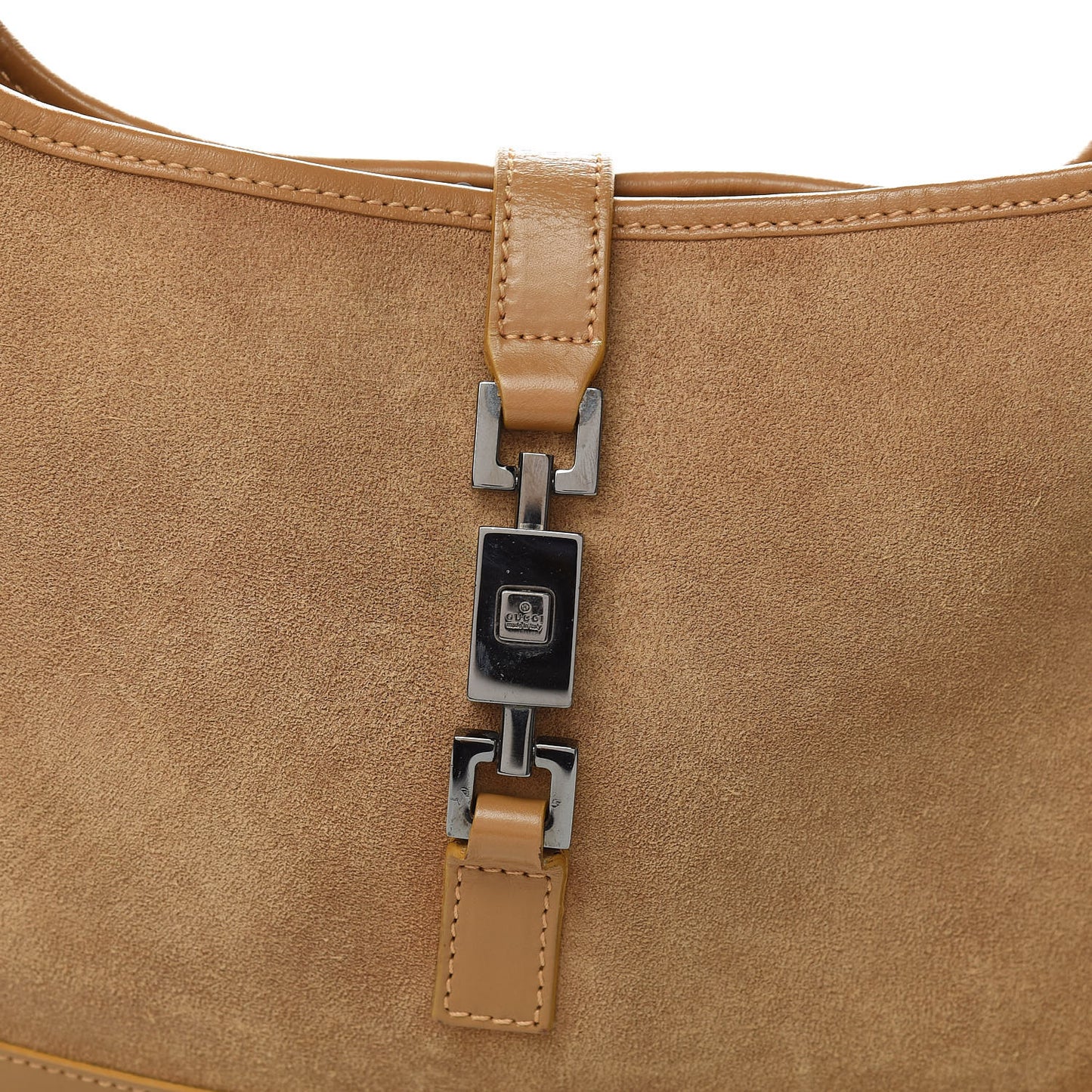 Suede Small Jackie O Hobo Light Brown