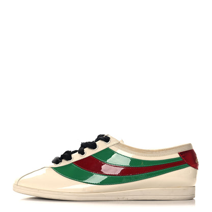 Gucci Patent Crystal Web GG Womens Falacer Sneakers 38 Mystic White 1 of 10