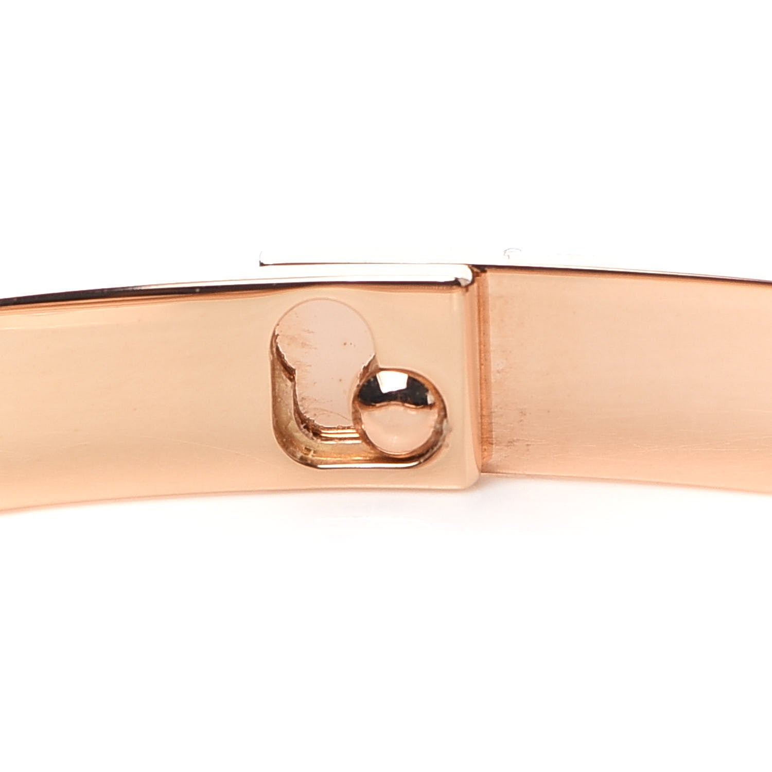 Hermes 18K Rose Gold PM Collier De Chien Bracelet SH 4 of 6
