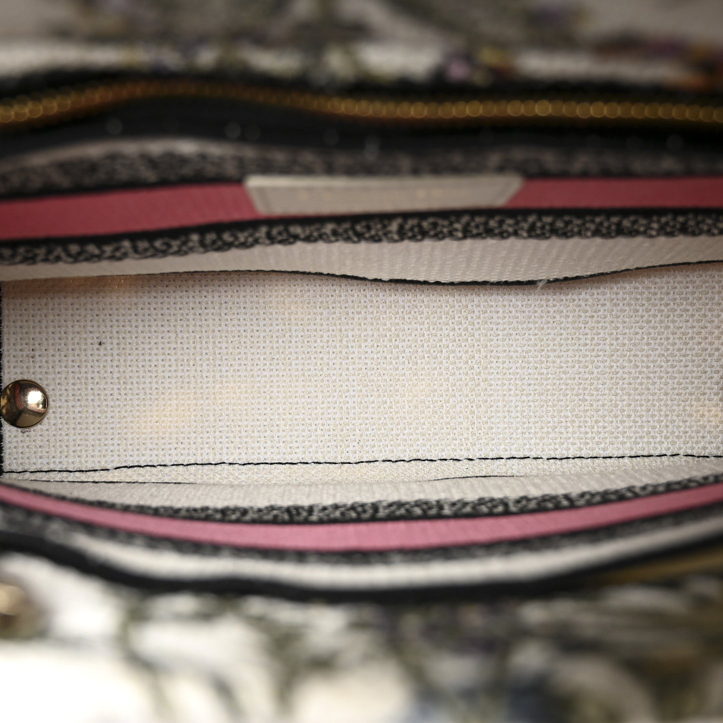 Canvas Embroidered Butterfly Floral Print Medium Lady D-Lite  Multicolor