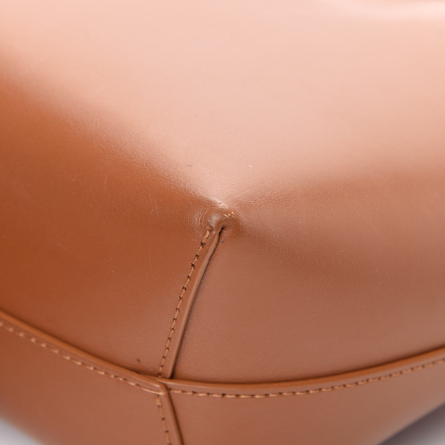 Calfskin Mini Mini Bucket Bag Camello