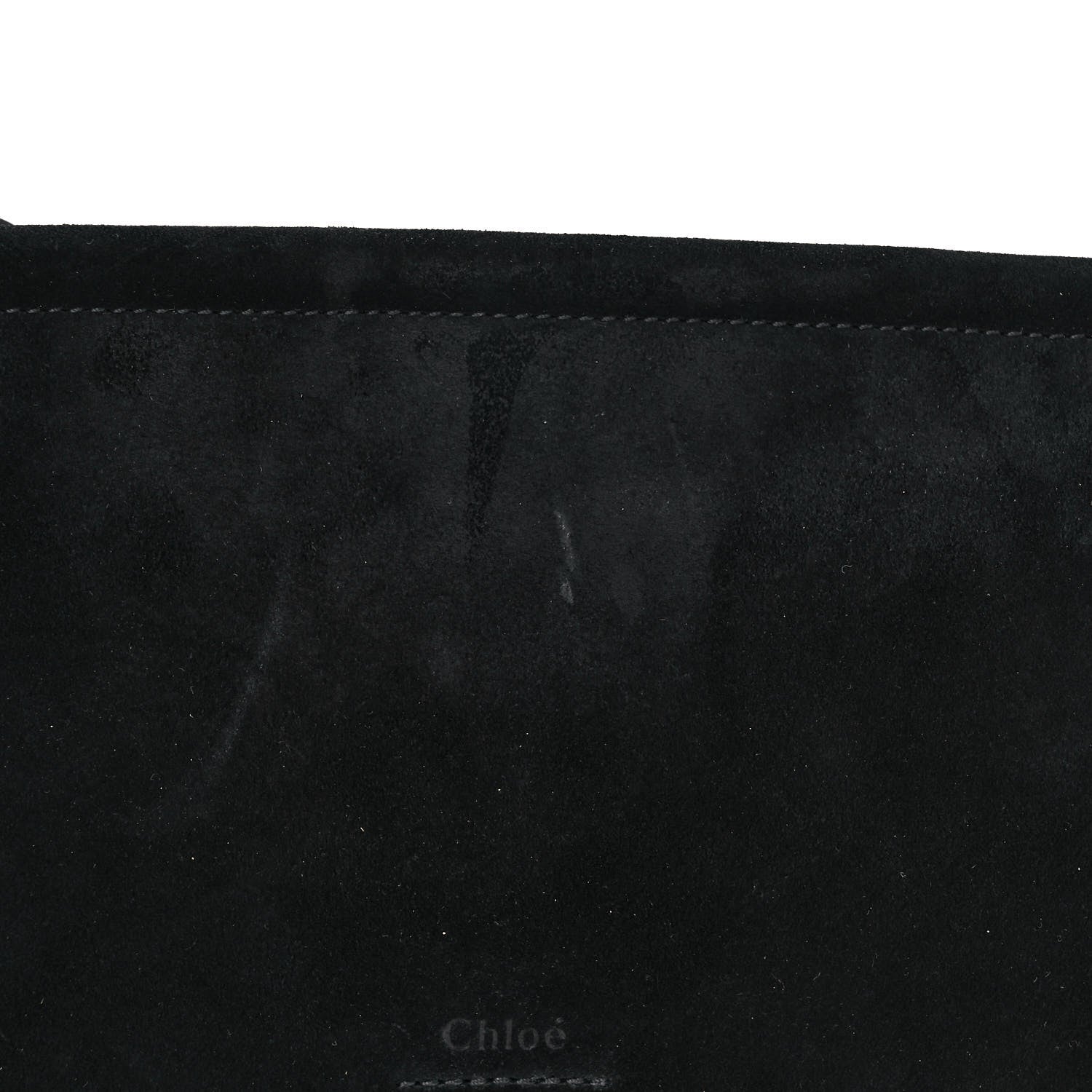 Chloe Suede Calfskin Medium Faye Shoulder Bag Black 10 of 10