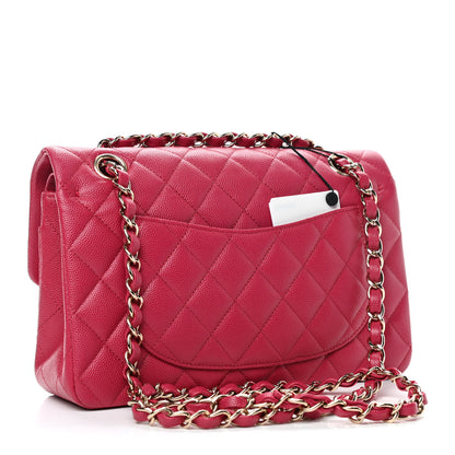 Chanel Caviar Quilted Small Double Flap Dark Pink 2 of 4
