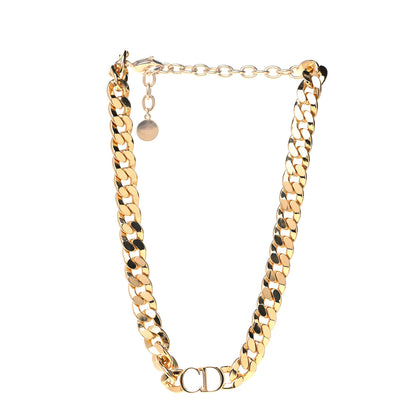Christian Dior Metal Danseuse Etoile Chain Choker Necklace Gold 3 of 5