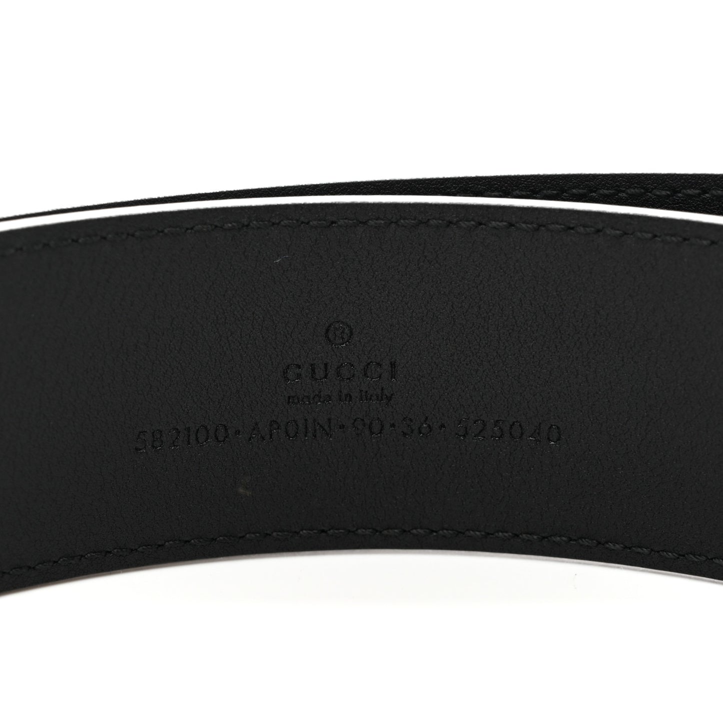 Calfskin Crystal Double G 40mm Belt 90 36 Black