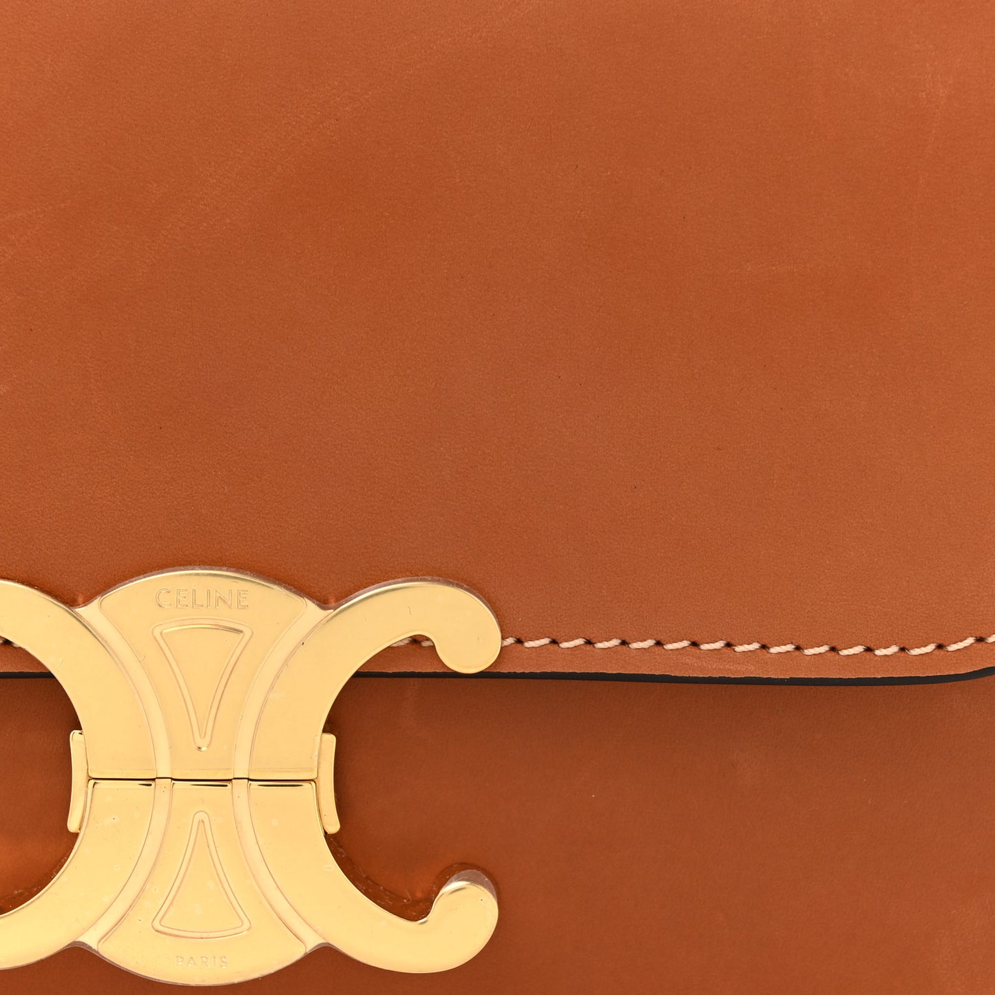 Shiny Calfskin Teen Triomphe Tan