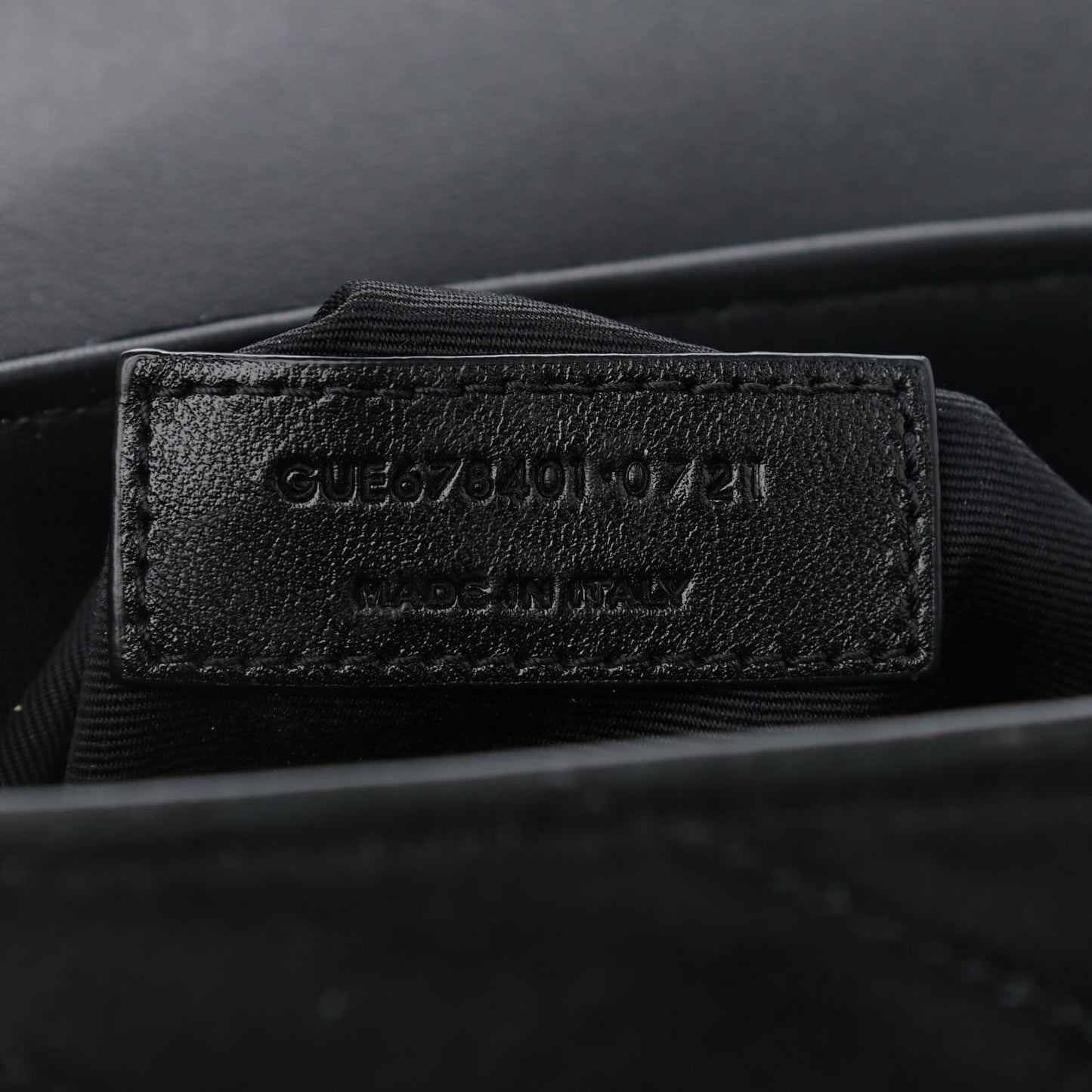 Suede Y Quilted Monogram Toy Loulou Crossbody Bag Black