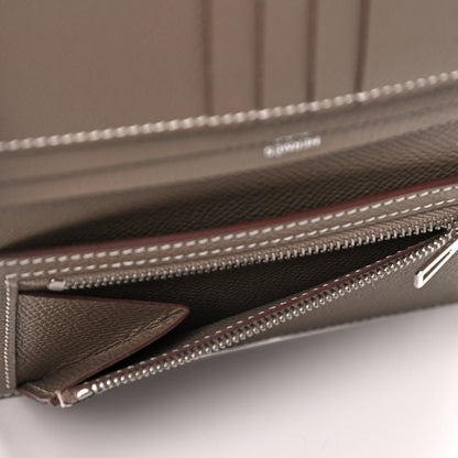 Hermes Epsom Bearn Compact Wallet Etoupe 6 of 11