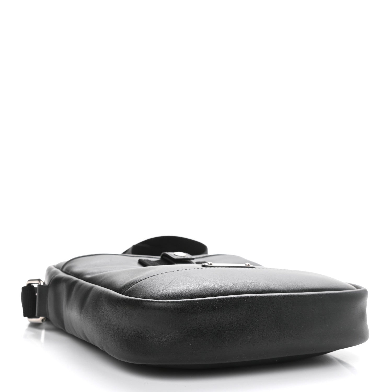 Saint Laurent Calfskin Rivington Race Pouch Black 3 of 10