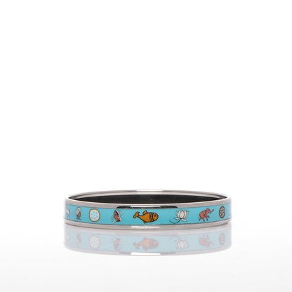 Hermes Enamel Printed Narrow Bracelet 70 3 of 6