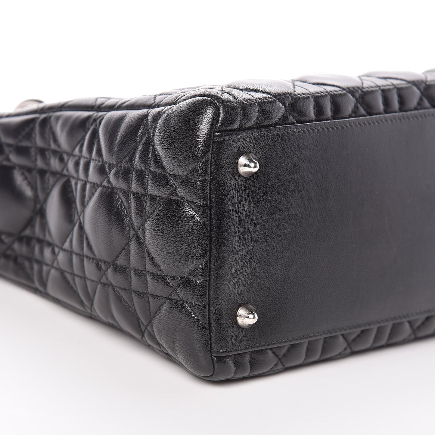 Lambskin Cannage Medium Lady Dior Black