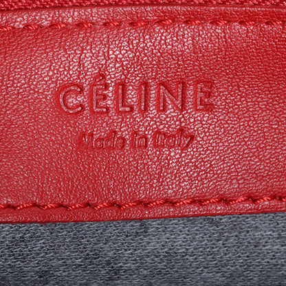 Celine Lambskin Small Trio Crossbody Bag Red 7 of 7