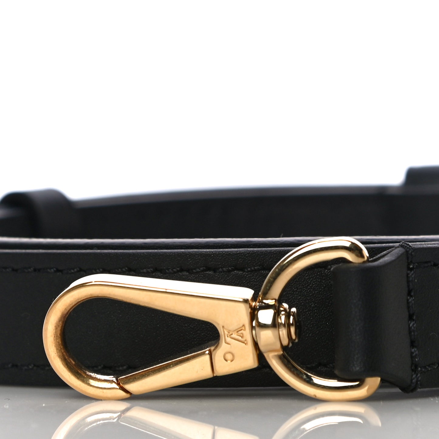 Calfskin Adjustable Shoulder Strap Black