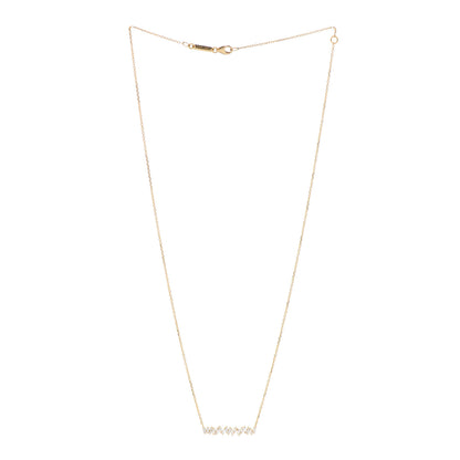 Suzanne Kalan 18K Yellow Gold Diamond Classic Fireworks Bar Necklace 3 of 6