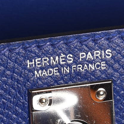 Hermes Epsom Mini Kelly Sellier 20 Bleu Electrique 15 of 35