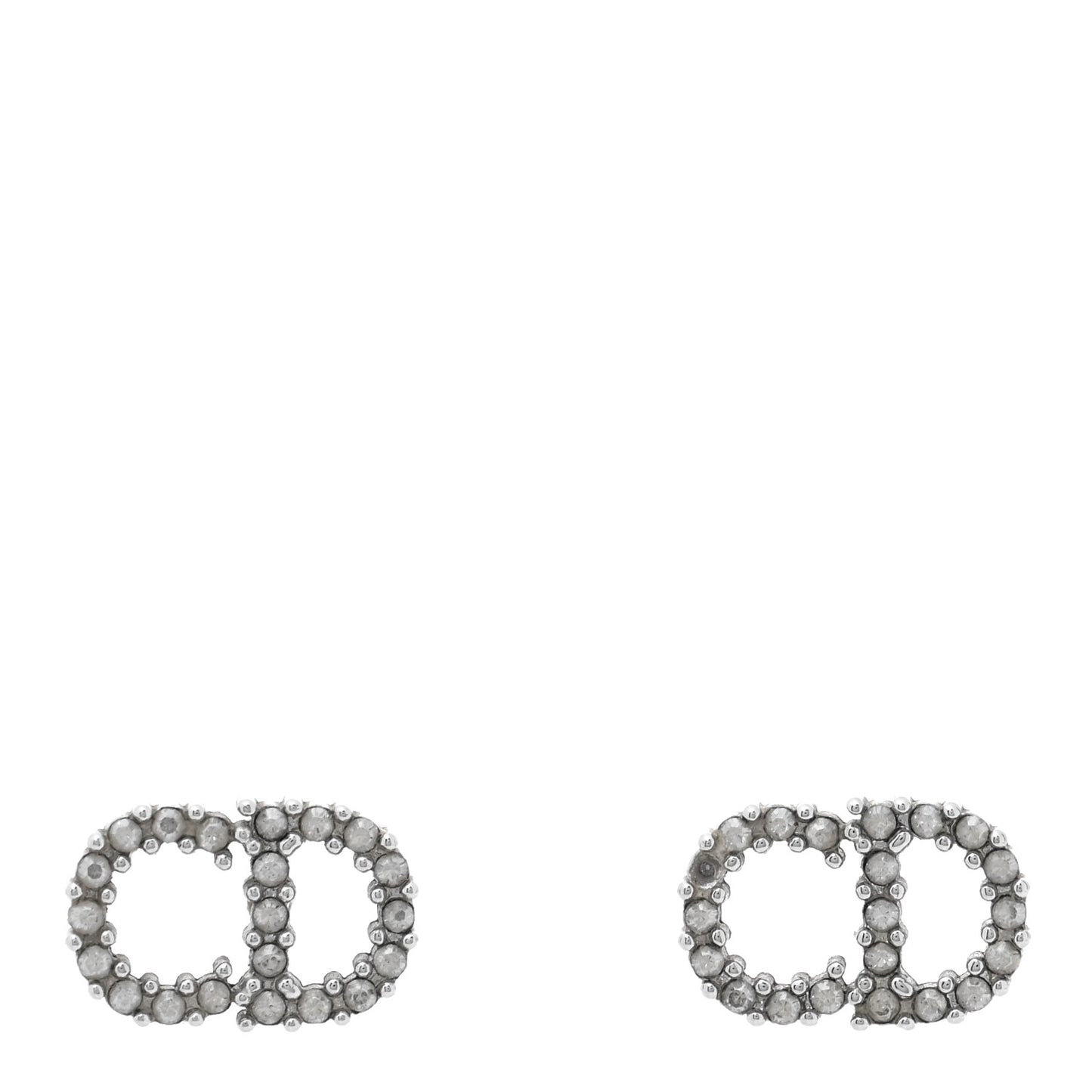 Crystal Clair D Lune Earrings Silver