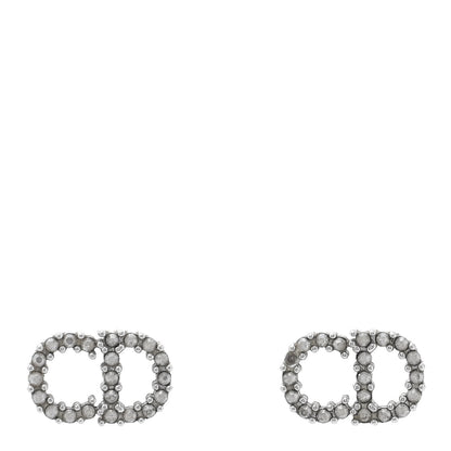 Christian Dior Crystal Clair D Lune Earrings Silver 1 of 4