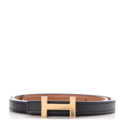 Hermes Swift Epsom 13mm Focus Belt 85 Black Gold 1 of 9