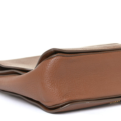 Miu Miu Vitello Phenix Madras Shoulder Bag Cuoio 4 of 17