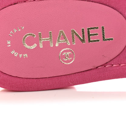 Chanel Suede Calfskin Camellia Thong Sandals 41 Pink 6 of 11