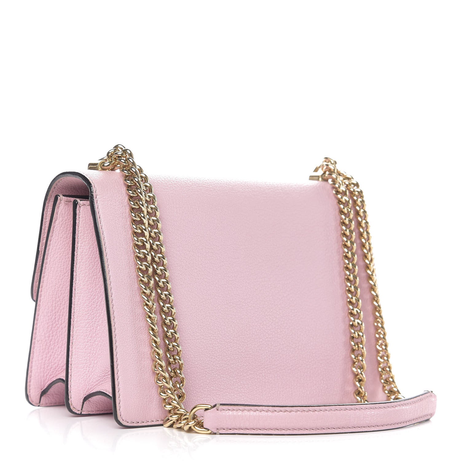 Dolce & Gabbana Grained Calfskin Rosalia Shoulder Bag Pink 3 of 10