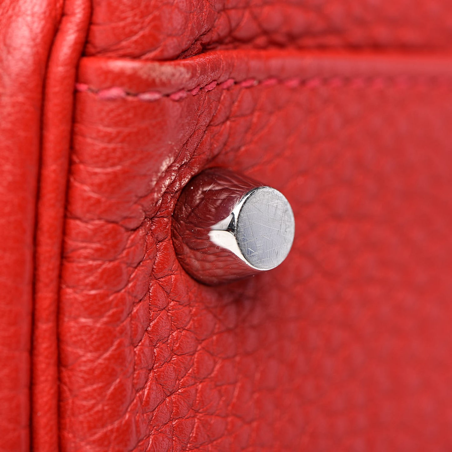 Taurillon Clemence Retourne Kelly 35 Rouge Garance