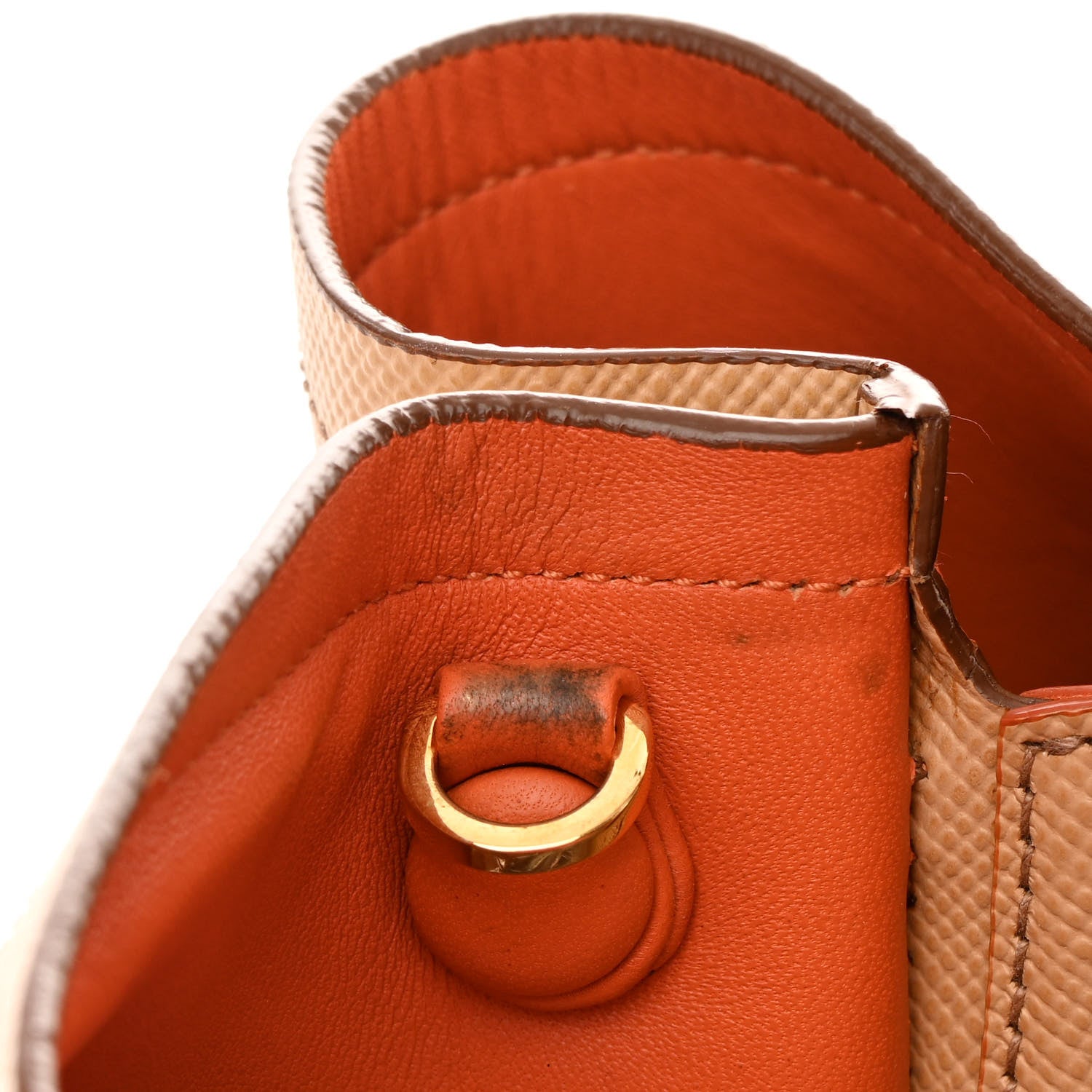 Prada Saffiano Cuir Medium Double Bag Noisette Papaya 20 of 20
