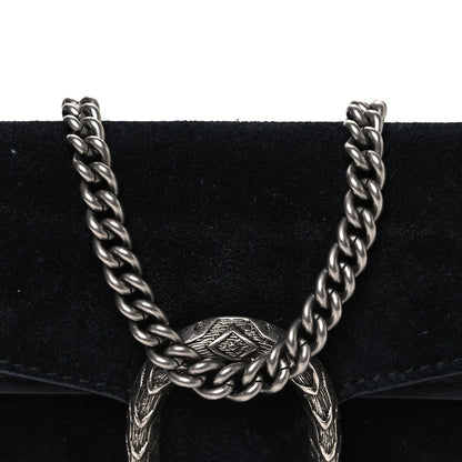 Gucci Suede Super Mini Dionysus Shoulder Bag Black 7 of 9