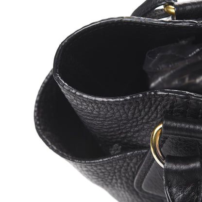 Prada Vitello Daino Side Pocket Tote Black 13 of 13