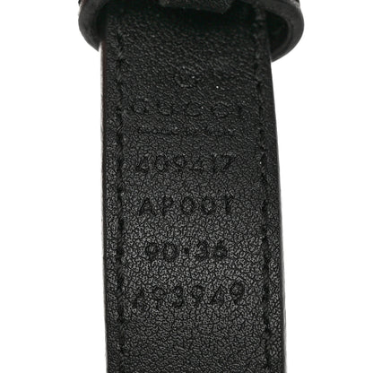 Gucci Calfskin Double G 20mm Belt 90 36 Black 5 of 10