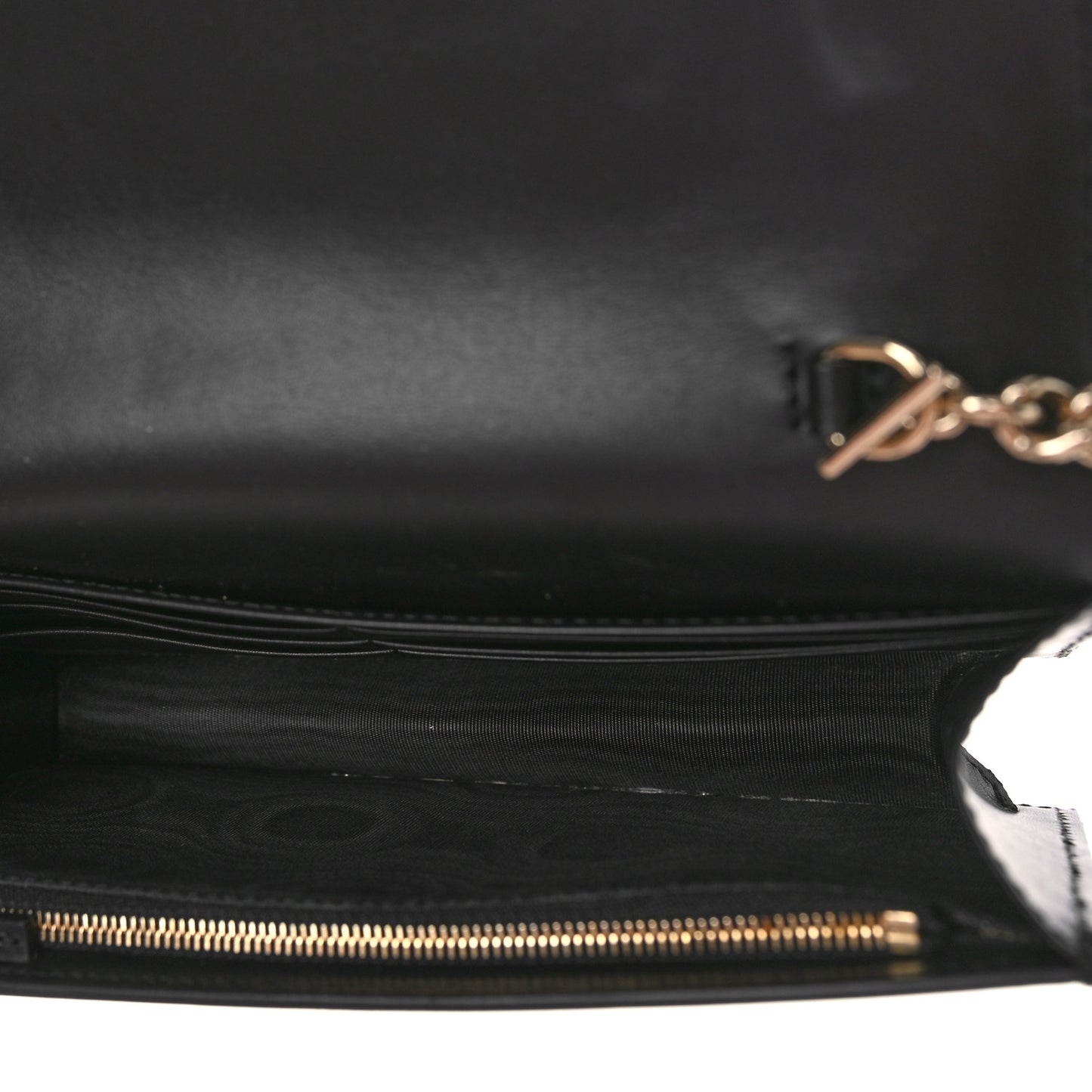 Guccissima Signature Bowy Chain Wallet Black