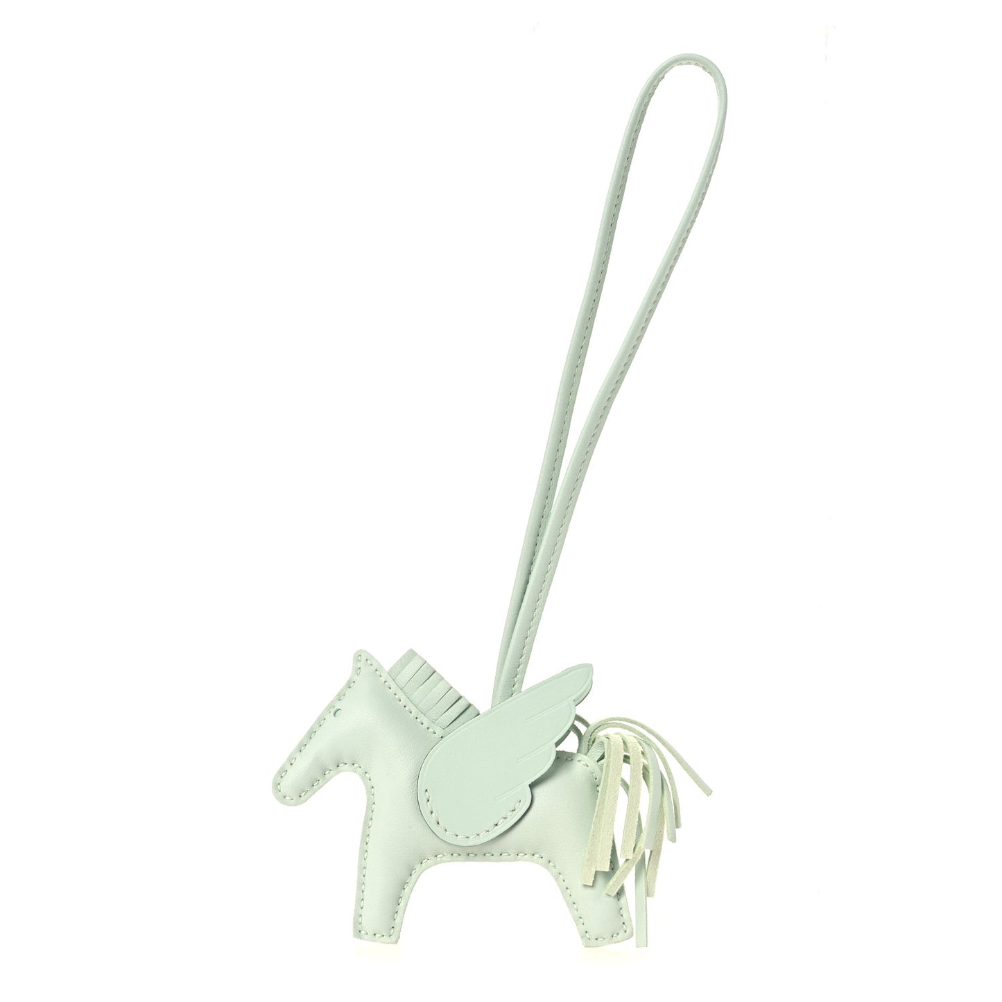 Milo Lambskin Grigri Rodeo Pegase Horse Bag Charm PM Vert Peppermint Vert Fizz