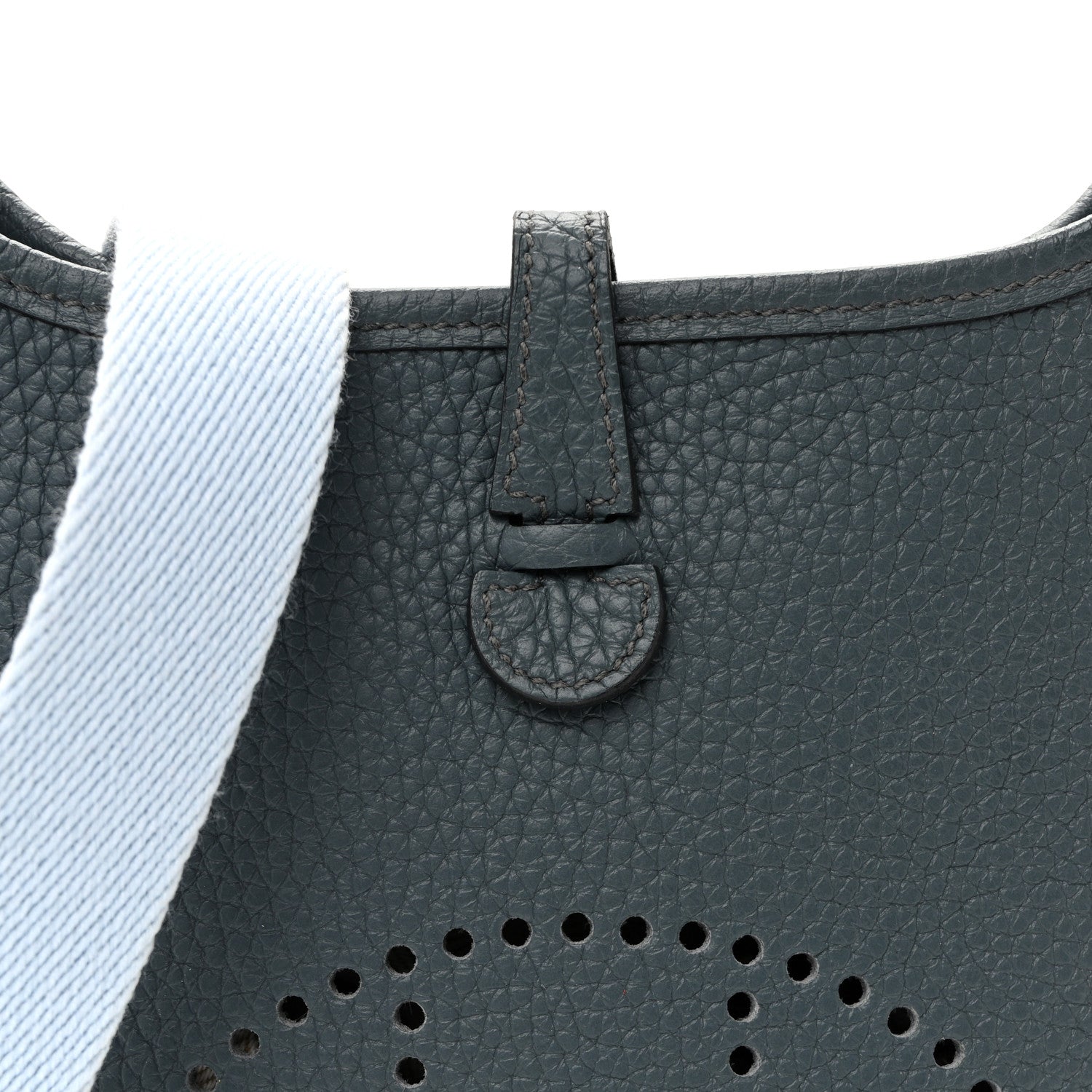 Hermes Taurillon Clemence Amazone Evelyne TPM Bleu Orage Bleu Brume 8 of 10