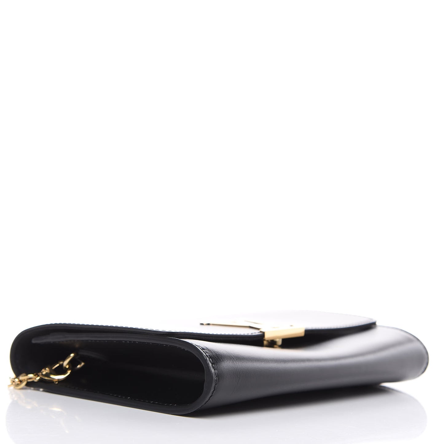 Calfskin Chain Louise GM NM Black