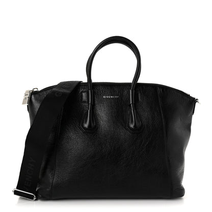 Givenchy Wrinkled Lambskin Small Antigona Sport Top Handle Bag Black 1 of 10