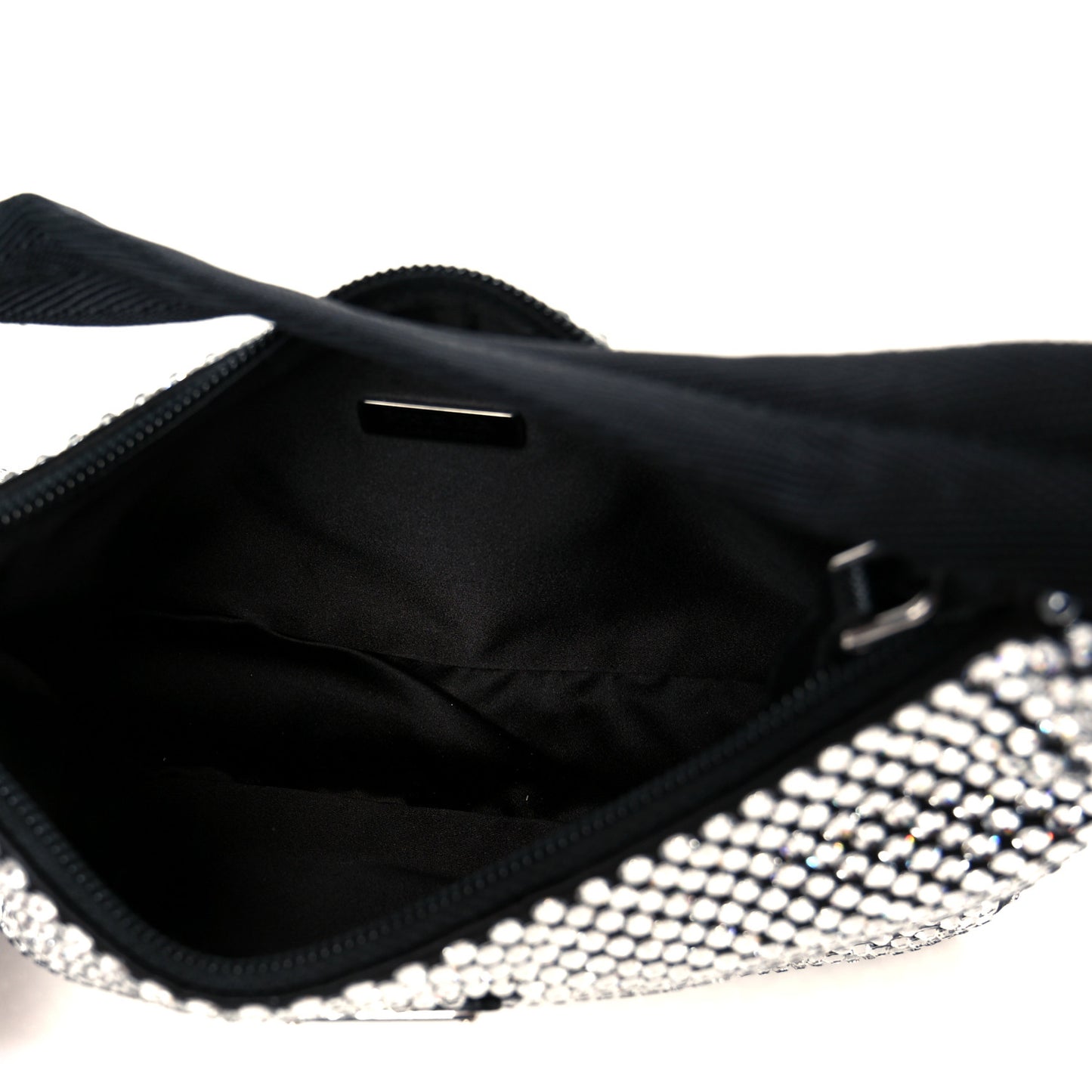 Satin Crystal Mini Re-Edition 2000 Bag Cristal